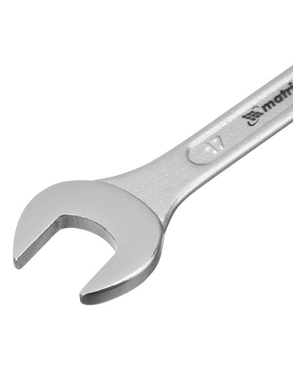 Набор ключей рожковых, 6-17 мм, 6 шт, CrV, хромированные Matrix