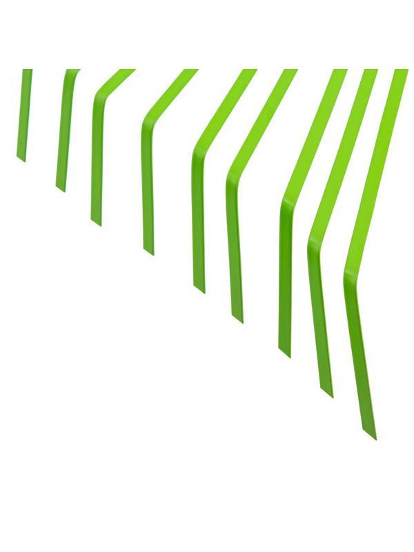 Грабли веерные стальные, 565 мм, 22 плоских зуба, эмалированные, усиленные, без черенка, Palisad