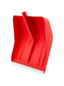 Лопата для уборки снега пластиковая, красная, 420 х 425 мм, без черенка, Россия, Сибртех