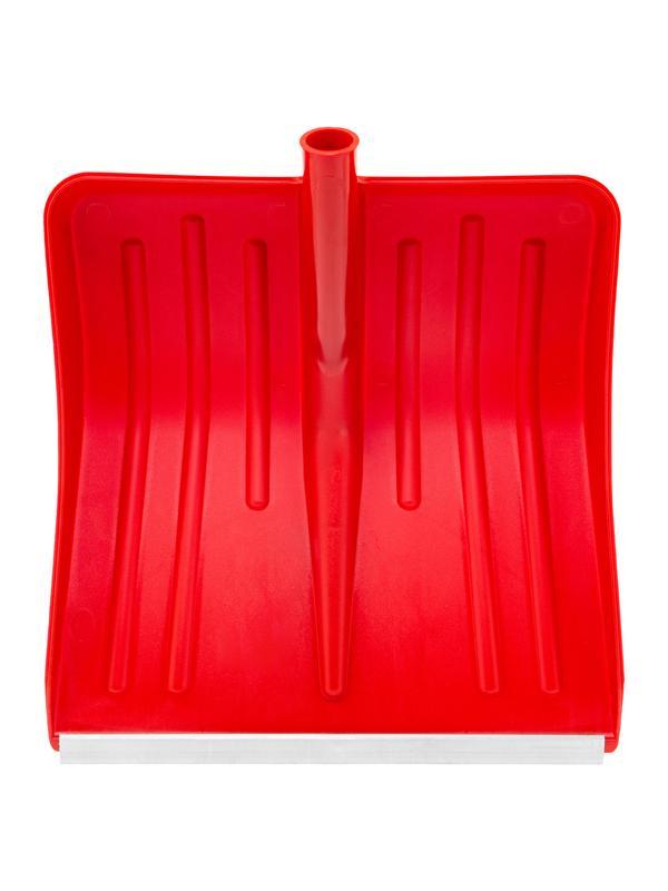 Лопата для уборки снега пластиковая, красная, 420 х 425 мм, без черенка, Россия, Сибртех