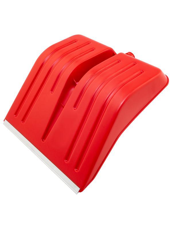 Лопата для уборки снега пластиковая, красная, 420 х 425 мм, без черенка, Россия, Сибртех