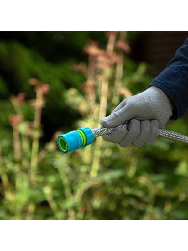 Соединитель пластмассовый, быстросъемный для шланга 1/2, однокомпонентный Palisad Luxe