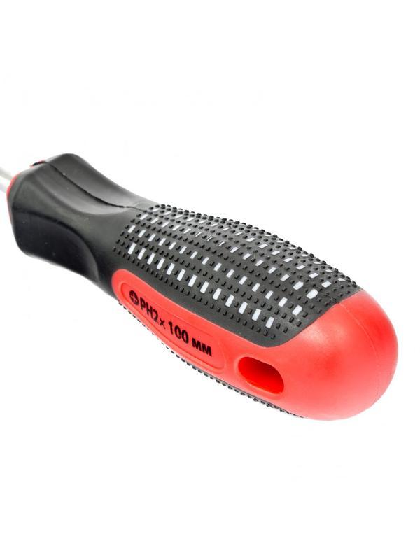 Отвертка Fusion, PH2 х 100 мм, CrV, трехкомпонентная рукоятка 