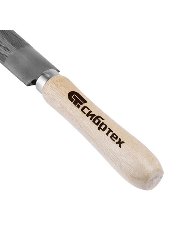 Напильник полукруглый, 300 мм, деревянная ручка Сибртех