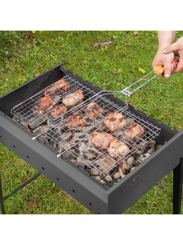 Решетка-гриль 260 х 450 мм, хромированная Sparta