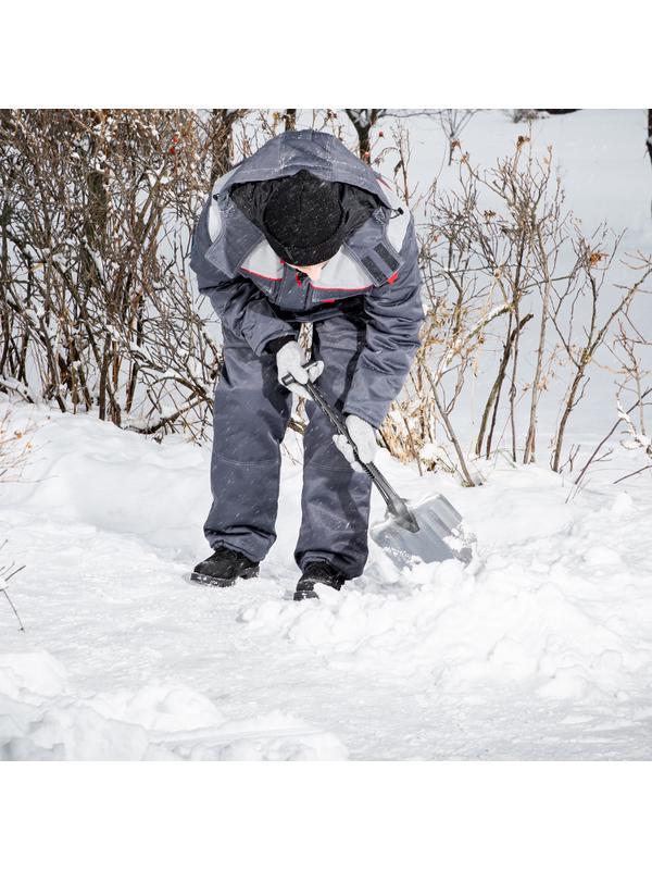 Лопата универсальная алюминиевая, 205 х 280 х 640 мм, пластиковый черенок, Россия, Сибртех