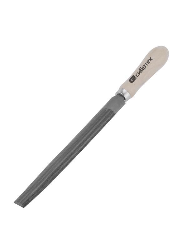 Напильник полукруглый, 200 мм, деревянная ручка Сибртех