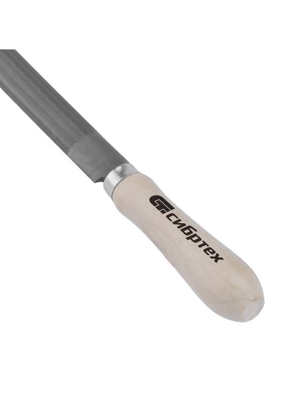 Напильник полукруглый, 200 мм, деревянная ручка Сибртех