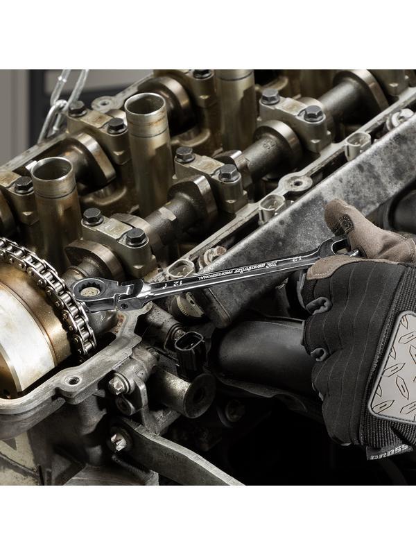 Набор ключей комбинированных, трещоточных шарнирных 13 шт. Matrix