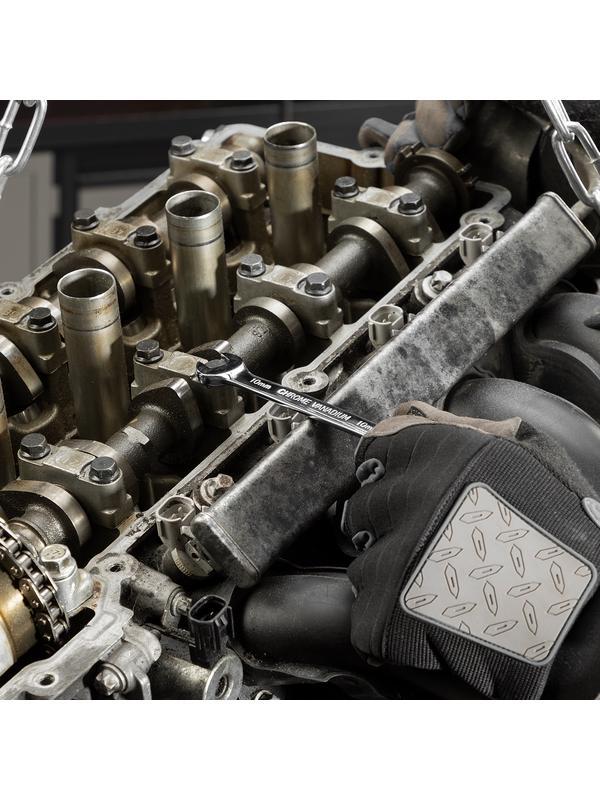 Набор ключей комбинированных, трещоточных шарнирных 13 шт. Matrix