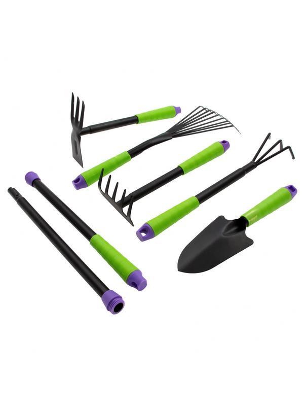 Набор садового инструмента, пластиковые рукоятки, 7 предметов, Connect, Palisad