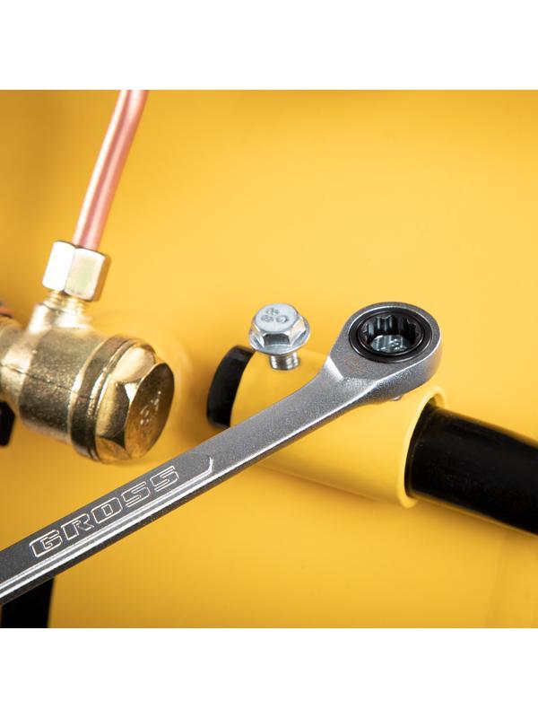 Ключ комбинированный трещоточный, 14 мм, количество зубьев 100 Gross