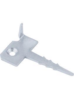 Крепление террасной доски Ключ (Кляммер), 2 мм, 60мм х 30 мм, цинк Россия Сибртех