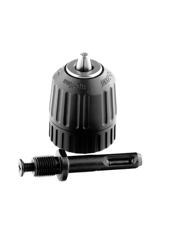 Патрон для дрели БЗП 1-10 мм, 1/2, адаптер SDS Plus Сибртех