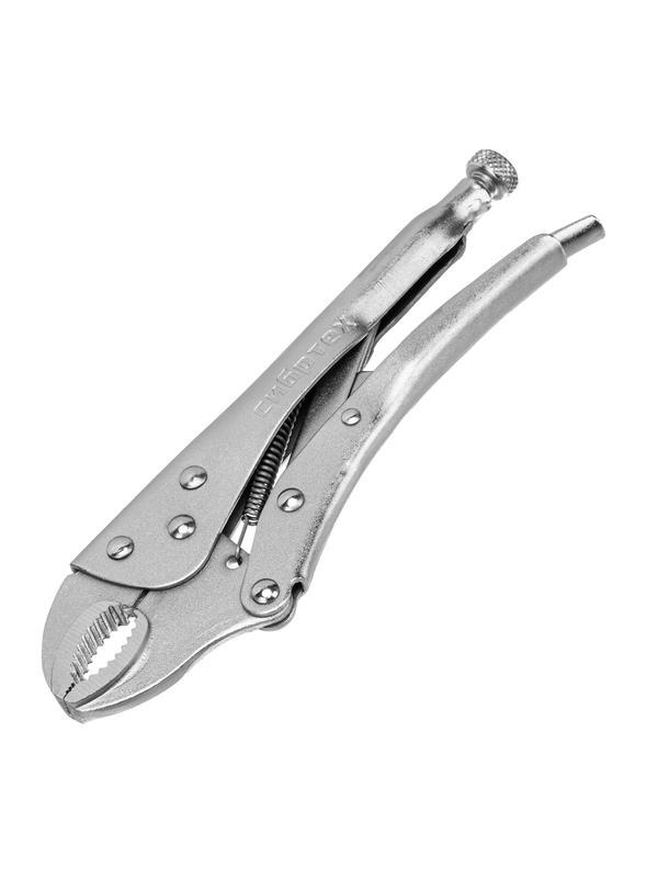 Зажим ручной, полукруглый захват, 220 мм// Сибртех