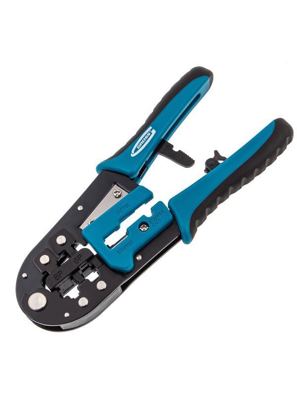 Клещи для обжима телефонных и компьютерных клемм RJ-45, 6P, 8P и RJ-11/12, 6P, 8P Gross