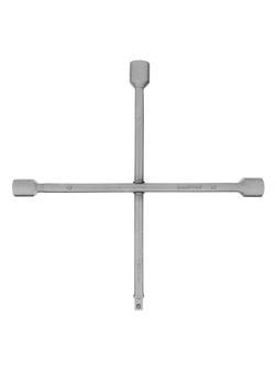 Ключ-крест баллонный, 17 х 19 х 21 мм, под квадрат 1/2, толщина 14 мм Сибртех