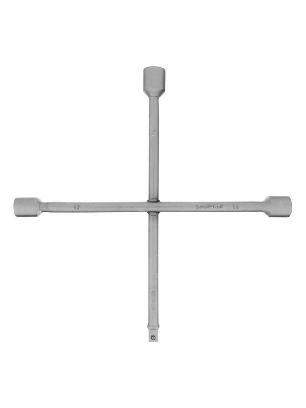 Ключ-крест баллонный, 17 х 19 х 21 мм, под квадрат 1/2, толщина 14 мм Сибртех