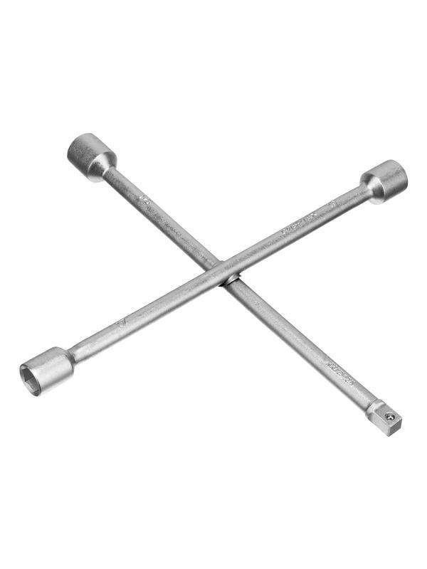 Ключ-крест баллонный, 17 х 19 х 21 мм, под квадрат 1/2, толщина 14 мм Сибртех