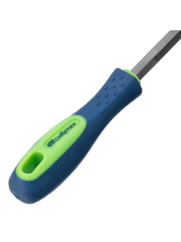 Напильник, 200 мм, квадратный, двухкомпонентная рукоятка, №2 Сибртех