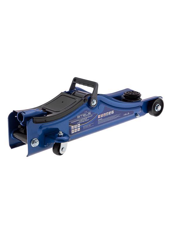 Домкрат гидравлический подкатной в пластиковом кейсе, 2 т, Low Profile, 80-380 мм Stels