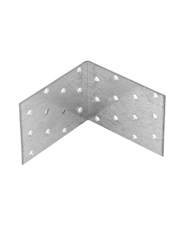 Крепежный уголок равносторонний 2 мм, KUR 80 х 80 х 60 мм Россия Сибртех