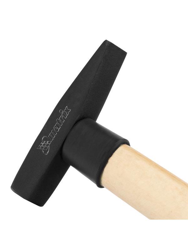 Молоток слесарный, 100 г, квадратный боек, деревянная рукоятка Matrix