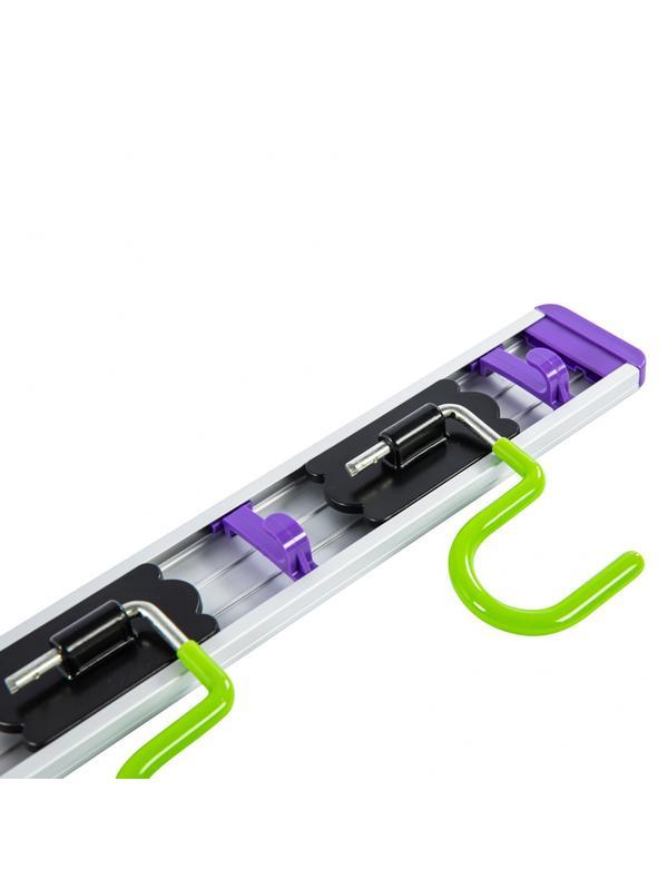 Алюминиевый настенный держатель для садового инструмента, 4 крюка, Palisad