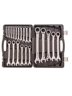 Набор ключей комбинированных, трещоточных 22 шт. Matrix