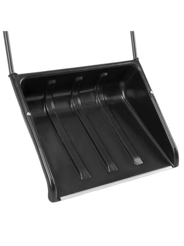 Движок для уборки снега пластиковый, 570 х 470 х 1300 мм, стальная рукоятка, Россия Сибртех