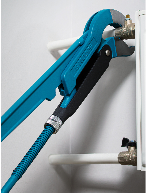 Ключ трубный рычажный 3, №4, цельнокованый, CrV, тип 