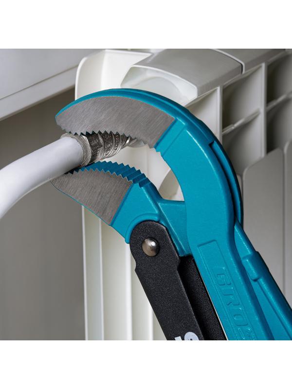 Ключ трубный рычажный 3, №4, цельнокованый, CrV, тип 