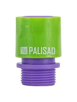 Соединитель пластмассовый, быстросъемный, внешняя резьба 3/4 Palisad