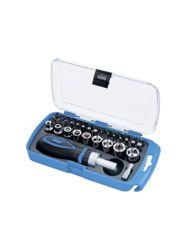 Отвертка реверсивная с набором бит и торцевыми головками, 41 шт Барс