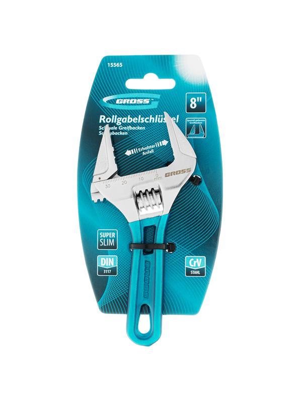 Ключ разводной, 140 мм, CrV, укороченная ручка Gross