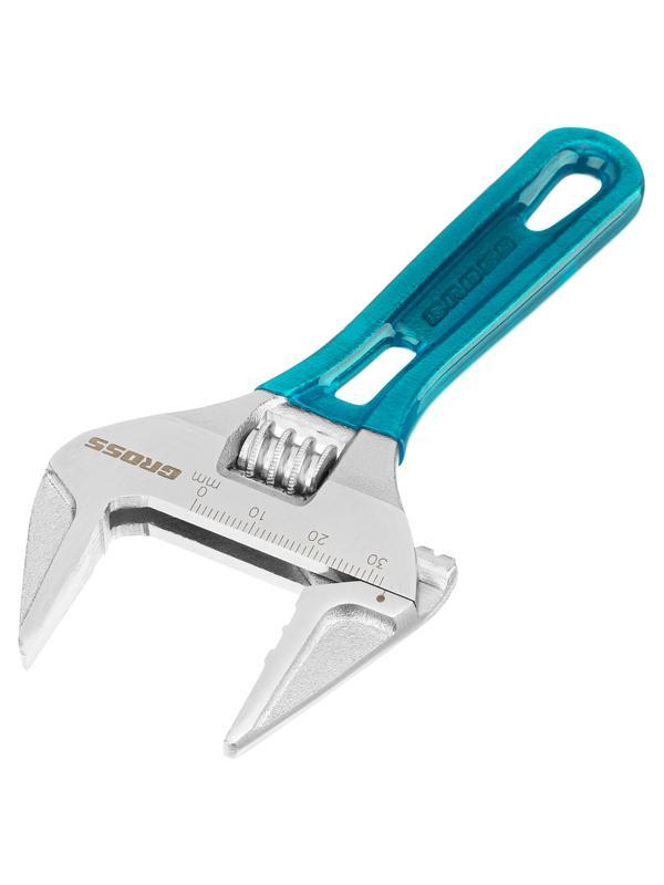 Ключ разводной, 140 мм, CrV, укороченная ручка Gross