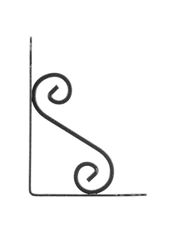 Кронштейн декоративный, 190 х 140 х 25 х 3 мм, темно-серый Сибртех