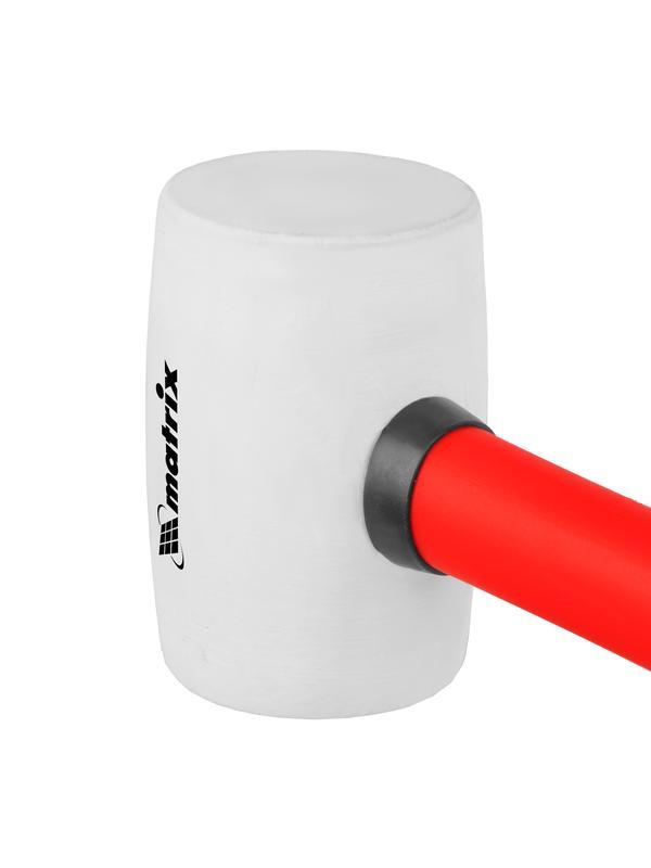 Киянка резиновая, 225 г, белая резина, фибергласовая рукоятка Matrix