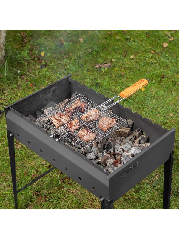 Решетка гриль 270 х 240 мм, хромированная Camping Palisad