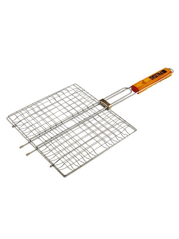 Решетка гриль 270 х 240 мм, хромированная Camping Palisad