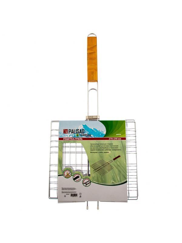 Решетка гриль 270 х 240 мм, хромированная Camping Palisad