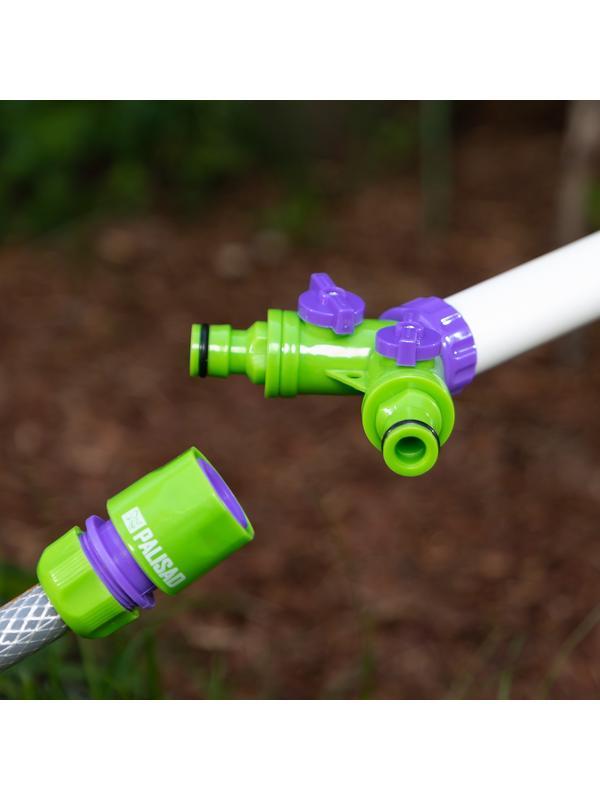 Разветвитель двухканальный, регулируемый, со штуцерами Palisad