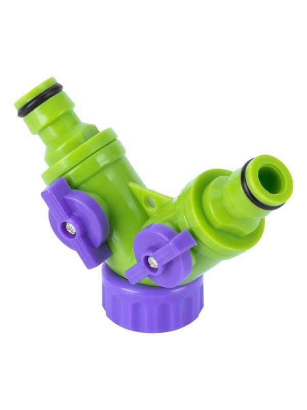 Разветвитель двухканальный, регулируемый, со штуцерами Palisad