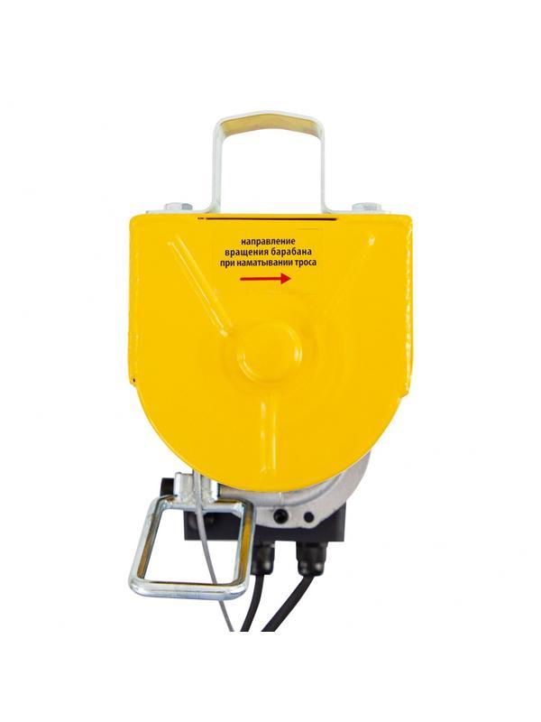 Тельфер электрический TF-800, 0.8 т, 1300 Вт, высота 12 м, 8 м/мин Denzel