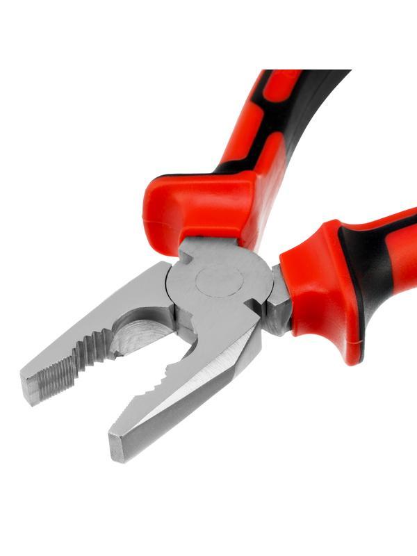 Плоскогубцы Nickel, никелированные 200 мм, двухкомпонентные рукоятки Matrix