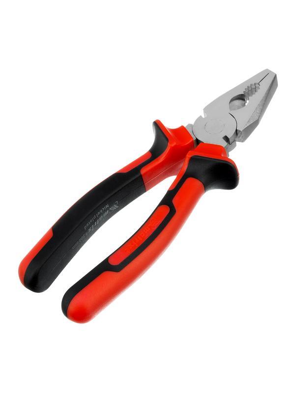 Плоскогубцы Nickel, никелированные 200 мм, двухкомпонентные рукоятки Matrix