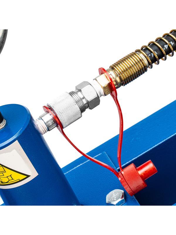 Пресс гидравлический с манометром и педалью, 12 т (комплект из 2 частей) Stels