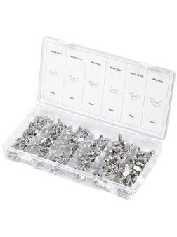 Набор гаек: М5 х 0.5, М5 х 0.8, М6 х 0.75, М6 х 1, М8 х 1, М8 х 1.75 мм, с 