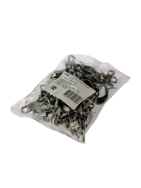 Скоба металлическая двухлапковая, 31 мм, 50 шт Сибртех