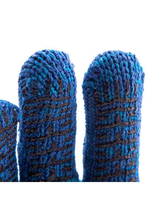 Перчатки трикотажные усиленные, гелевое ПВХ-покрытие, 7 класс, синие Россия Сибртех